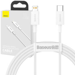 USB-C kábel a Lightning Baseus Superior sorozathoz, 20 W, PD, 1, 5 m (fehér) - pixelrodeo