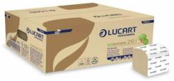 Lucart Hârtie igienică, pliată, 2 straturi, 210 coli per pachet, LUCART "EcoNatural", maro havanna (811A74)