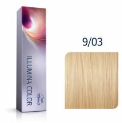 Wella Illumina Color vopsea profesională permanentă pentru păr 9/03 60 ml