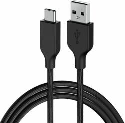 Genius ACC-A2CC-3A USB Type-A apa - USB Type-C apa 2.0 Adat és töltő kábel - Fekete (1.5m) (32590007401)