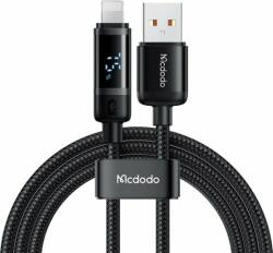 Mcdodo CA-5000 USB-A apa - Lightning apa 2.0 Adat és töltő kábel - Fekete (1.2m) (CA-5000)