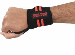 Gorilla Sports Csuklópánt 2 db fekete/piros (100805-00049-0001) - kokiskashop