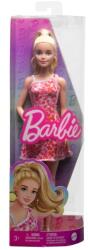 Mattel Barbie Fashionistas Barátnő baba - Piros-fehér virág mintás ruhában (HJT02) (HJT02)
