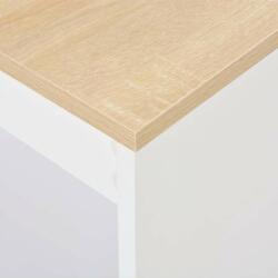 vidaXL Fehér bárasztal polccal 110 x 50 x 103 cm (280215) - pepita