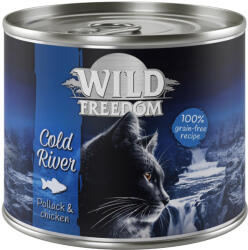 Wild Freedom Wild Freedom Pachet de testare: 400 g hrană uscată + 6 x 200 umedă - Cold River Somon mixt