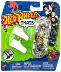 Mattel Set mini placa skateboard cu pantofi, Hot Wheels, HNG39