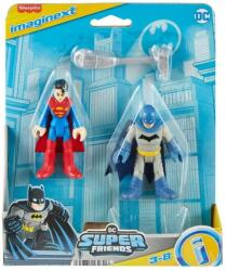 Imaginext Set 2 figurine, Imaginext, DC Super Friends, Batman si Supergirl, HML09