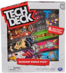 Tech Deck Set 6 mini placi skateboard, Tech Deck, Bonus Pack, Finesse, 20140842