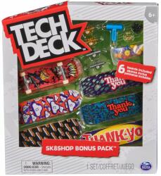 Tech Deck Set 6 mini placi skateboard, Tech Deck, Bonus Pack, Thank you, 20140843