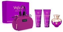 Versace Dylan Purple, SET: edp 100ml + Testápoló 100ml + tusfürdő gél 100ml + Kozmetikai Táska női parfüm