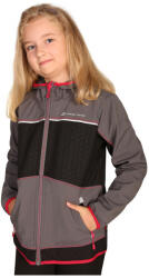 Alpine Pro Stormo 2 gyerek softshell kabát Gyerek 152-158 / szürke/rózsaszín