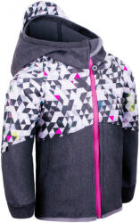 Unuo Fleece Street gyerek softshell kabát Gyerek 92-98 / szürke/rózsaszín
