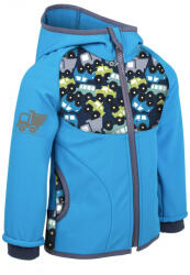 Unuo fleece - mintás gyerek softshell kabát Gyerek 68-74 / kék