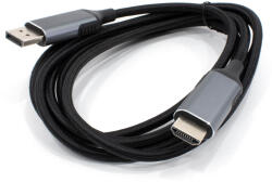 Thunder Germany DDP-70, [DisplayPort papa-> HDMI papa] passzív átalakító (4K@60Hz) - 2m - mkaudio