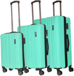 HaChi Atlanta menta 4 kerekű 3 részes bőrönd szett (Atlanta-szett-menta)