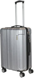 HaChi Atlanta ezüst 4 kerekű közepes bőrönd (Atlanta-M-ezust)