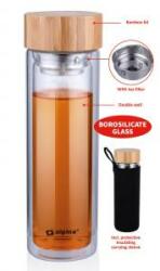  Alpina Üveg palack 450 ml teaszűrővel és tokkal 871125226751 (871125226751)