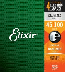 ELIXIR NanoWeb (14652) Stainless Steel Bass 45-100 Light basszusgitár húrkészlet - hangszerabc