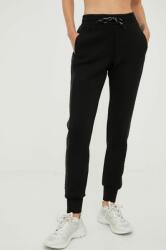 Guess pantaloni de trening femei, culoarea negru, cu imprimeu 9BYY-SPD03T_99X