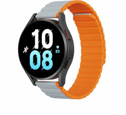 Huawei Watch GT / GT2 / GT2 Pro (42 mm) okosóra szíj - Dux Ducis - szürke/narancssárga mágneses szíj (szíj szélesség: 20 mm)