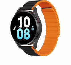 Huawei Watch GT 3 Pro (43 mm) okosóra szíj - Dux Ducis - fekete/narancssárga mágneses szíj (szíj szélesség: 20 mm)