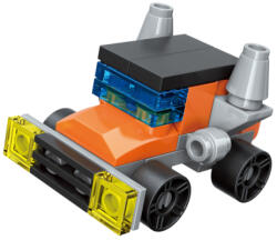 Qman - 10-es szett, egyenként is 3az1-ben mini járműves építőjáték - Kamion- lego-kompatibilis építőjáték (2106-10)