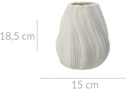 Home Styling Collection Vază din porțelan cu nervuri, 15 x 18 cm (APF646650)