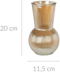 Home Styling Collection Vază din sticlă striată, 20 cm (8720573628877)