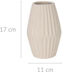 Home Styling Collection Vaza ceramica cu nervuri, inaltime 17 cm (AAE336220)