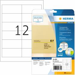  Herma etikett A4, átlátszó, matt, 97x42, 3 mm (12) (4682)