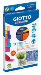 GIOTTO Marokkréta tégla formájú Giotto Decor wax 12 db/doboz, vegyes színek (53663) - pencart