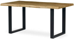 Artium Modern Étkezőasztal Vadtölgy Színbben Fekete Fém Lábbal. Méret: 160x90x77 cm. HT-865 (HT-865_OAK)