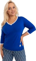 RELEVANCE Női plus size blúz applikációval MUSS kék RV-BZ-8986.89P_404464 Univerzális