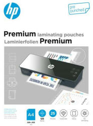 HP Meleglamináló fólia, 125 mikron, A4, fényes, 25 db, HP "Premium (9122)