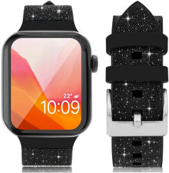 Kingxbar Crystal csereszíj Apple Watch 6 / SE / 5/4/3/2 (40/38mm) fekete
