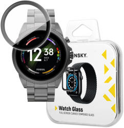 Wozinsky Full Glue Tempered Glass teljes tok edzett üveg Fossil Gen 6 teljes képernyős fekete kerettel fólia