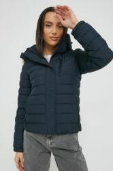 Superdry rövid kabát női, sötétkék, átmeneti - sötétkék L - answear - 35 990 Ft