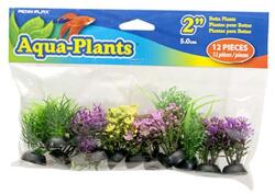 PENN PLAX Műnővény szett Betta 5cm 12db különböző színű növénnyel
