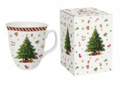 Duo Gift Porcelánbögre 650ml, dobozban, Christmas Tree 2