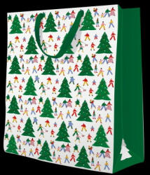 Paw Christmas hustle papír ajándéktáska big 30x41x12cm