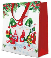 Paw Christmas Gnomes papír ajándéktáska large 26, 5x33, 5x13cm