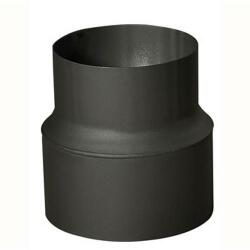 Eurometal Cső alakú füstcső szűkíto 160/150 mm (h. 160 mm), 1, 5 mm, fekete (MA654514)