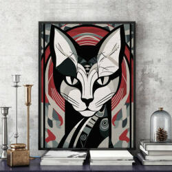 Pictorul Fericit Samurai Cat - Pictură pe numere