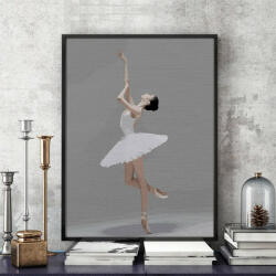 Pictorul Fericit Ballerina pose - Pictură pe numere