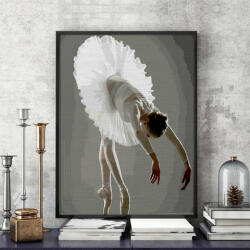Pictorul Fericit Ballerina bow - Pictură pe numere Panza pictura