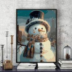 Pictorul Fericit Frosty the snowman - Pictură pe numere