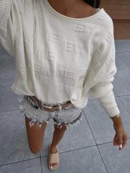 BYME By me fehér női pulóver