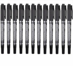 M&G Vízálló fekete dupla hegyű tartós jelölő toll 12 db (5995206000082)