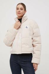 Calvin Klein Jeans rövid kabát női, bézs, téli - bézs L - answear - 58 990 Ft