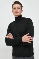 GAP gyapjú pulóver könnyű, férfi, fekete, garbónyakú - fekete S